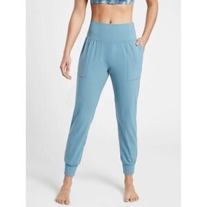 Athleta‎ Salutation Jogger Powervita Womens XL Blue High Rise Soft Stretch